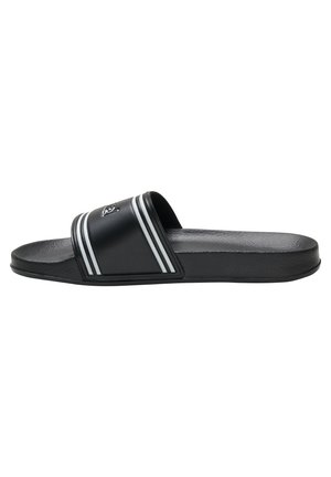 POOL SLIDE RETRO UNISEX - Sandales de bain - black