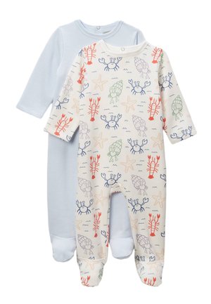 LOT DE 2 - Grenouillère - light blue beige