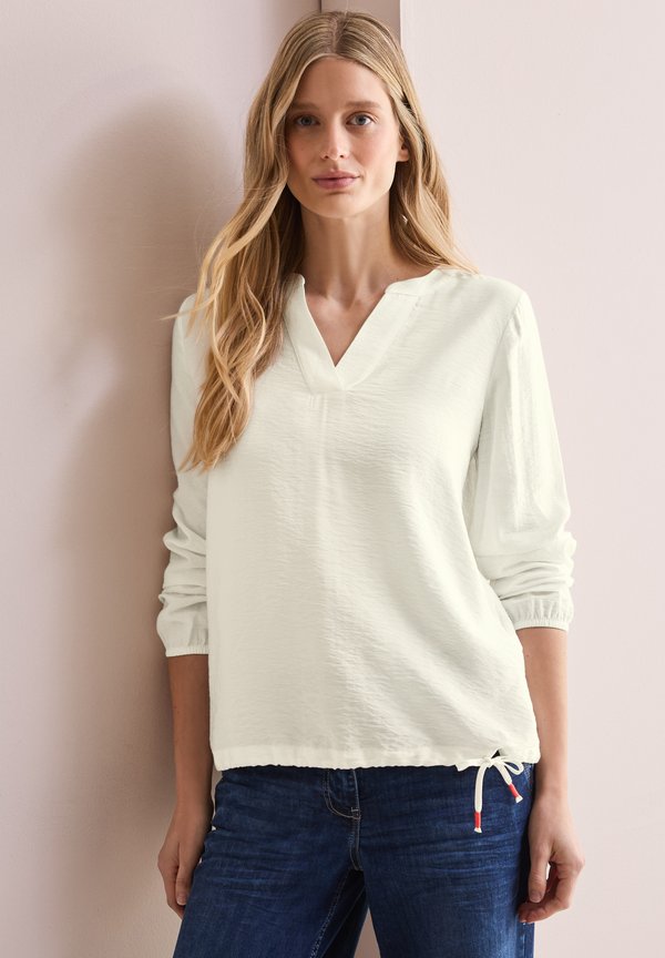 IN UNIFARBE - Bluse - weiß