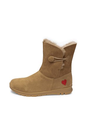 MIT HERZDETAIL AN DER FERSE  - Winter boots - taupe