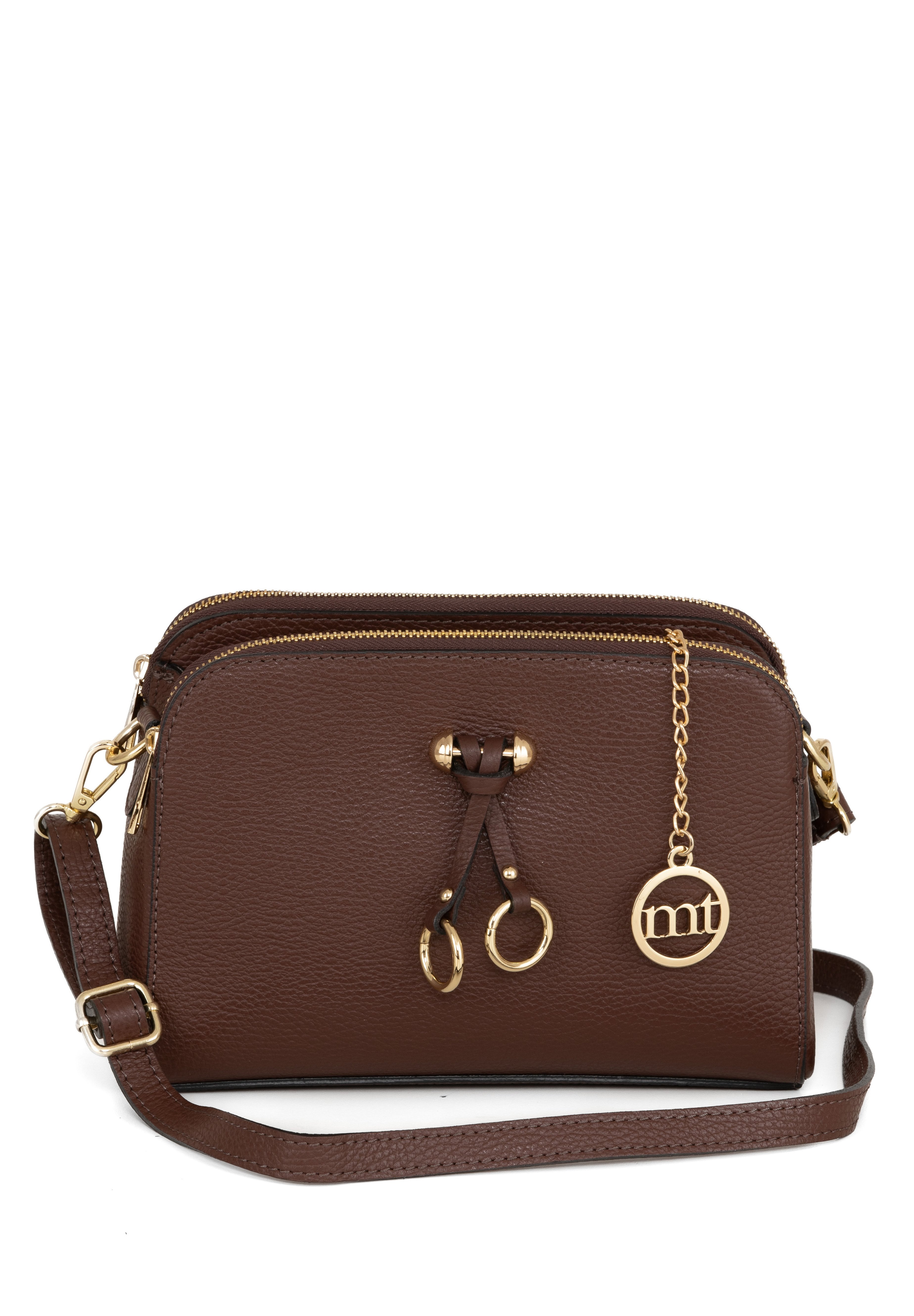 Mia Tomazzi TOP ZIPPER - Cross body bag - brown - Zalando
