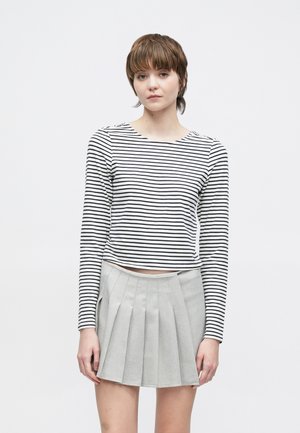 ONLKISS LIFE OPEN - T-shirt à manches longues - cloud dancer/navy blazer