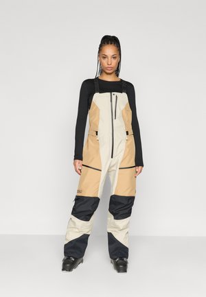 VERTICAL BIB PANTS - Lasketteluhousut - sand fog/sierra sand