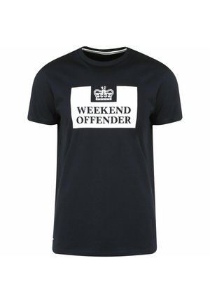 PRISON - Print T-shirt - navy