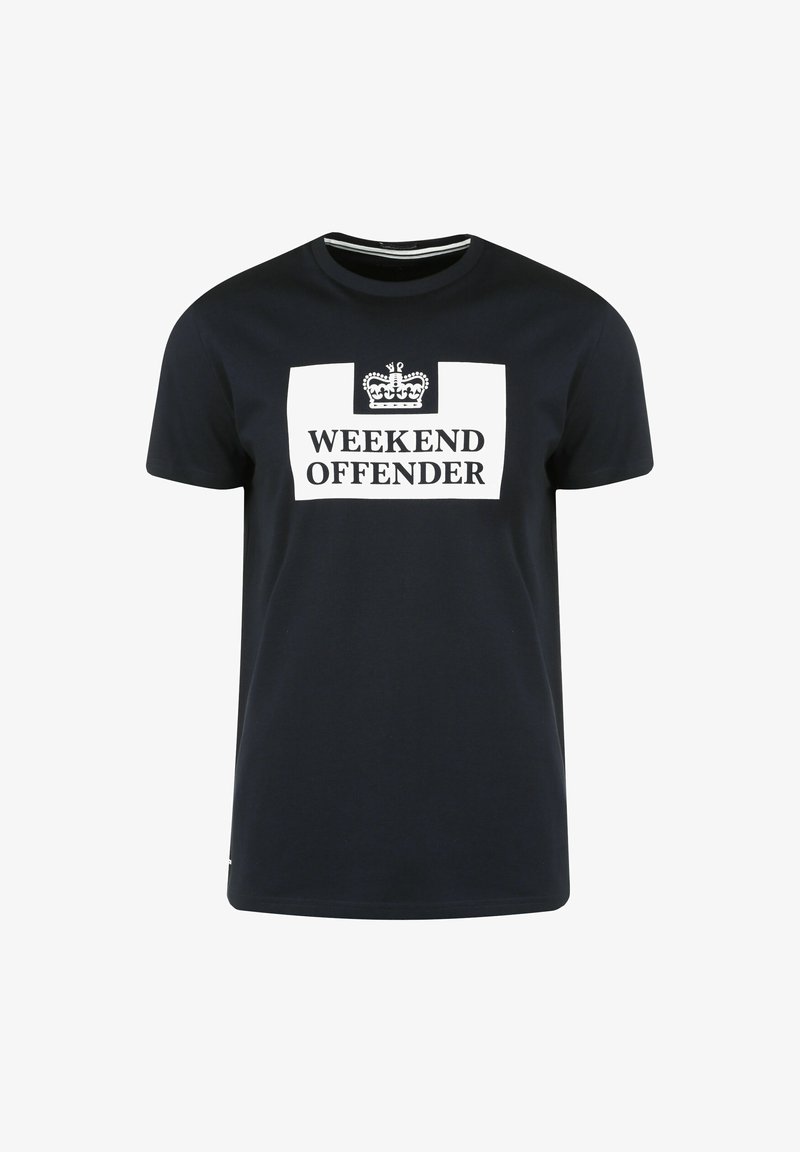 Weekend Offender PRISON - Printtipaita - navy