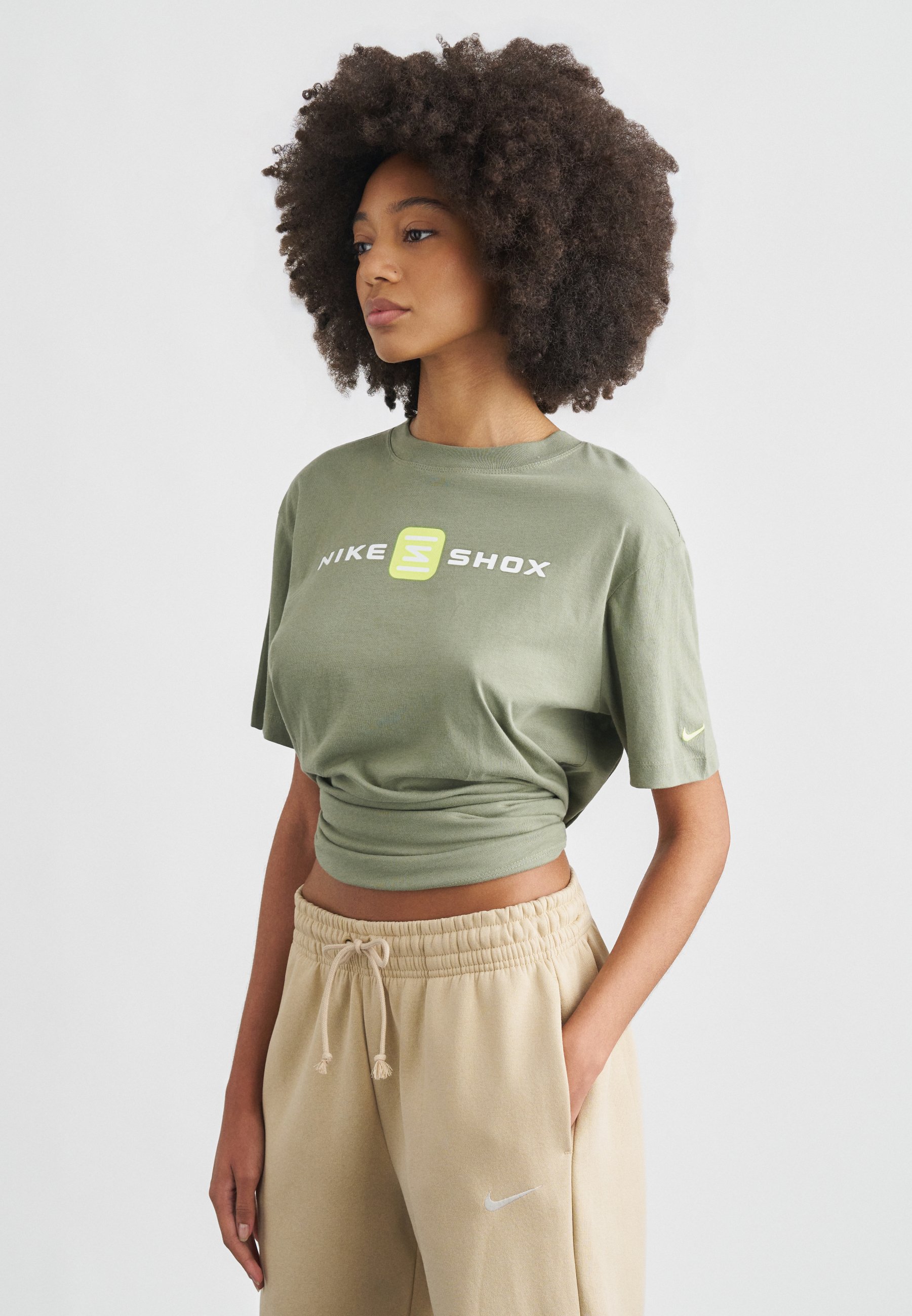 sage green nike shirt