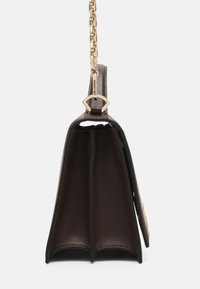 KARL LAGERFELD SIGNATURE CROSSBODY - Handväska - dark chocolate