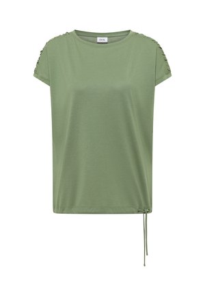 Cecil, T-shirt basique - deep matcha green