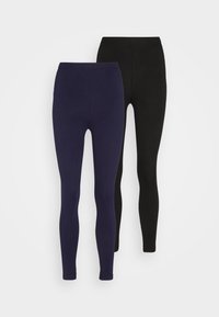 2 PACK - Leggingsit - black/dark blue