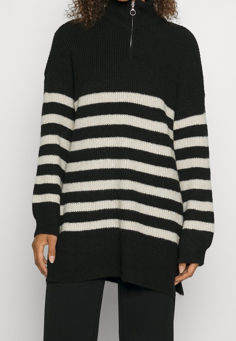 ONLY Tall Stickad tröja - black