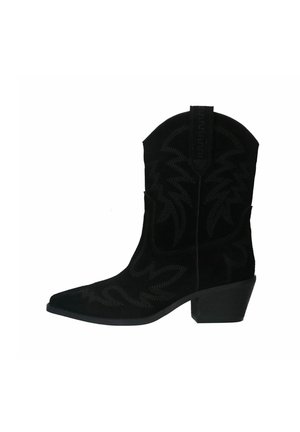 MIT STICKEREI - Enkelkaarsjes - black