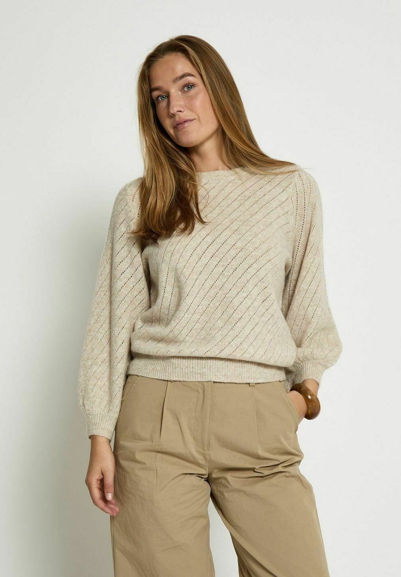 PEPPERCORN Jumper - fog sand