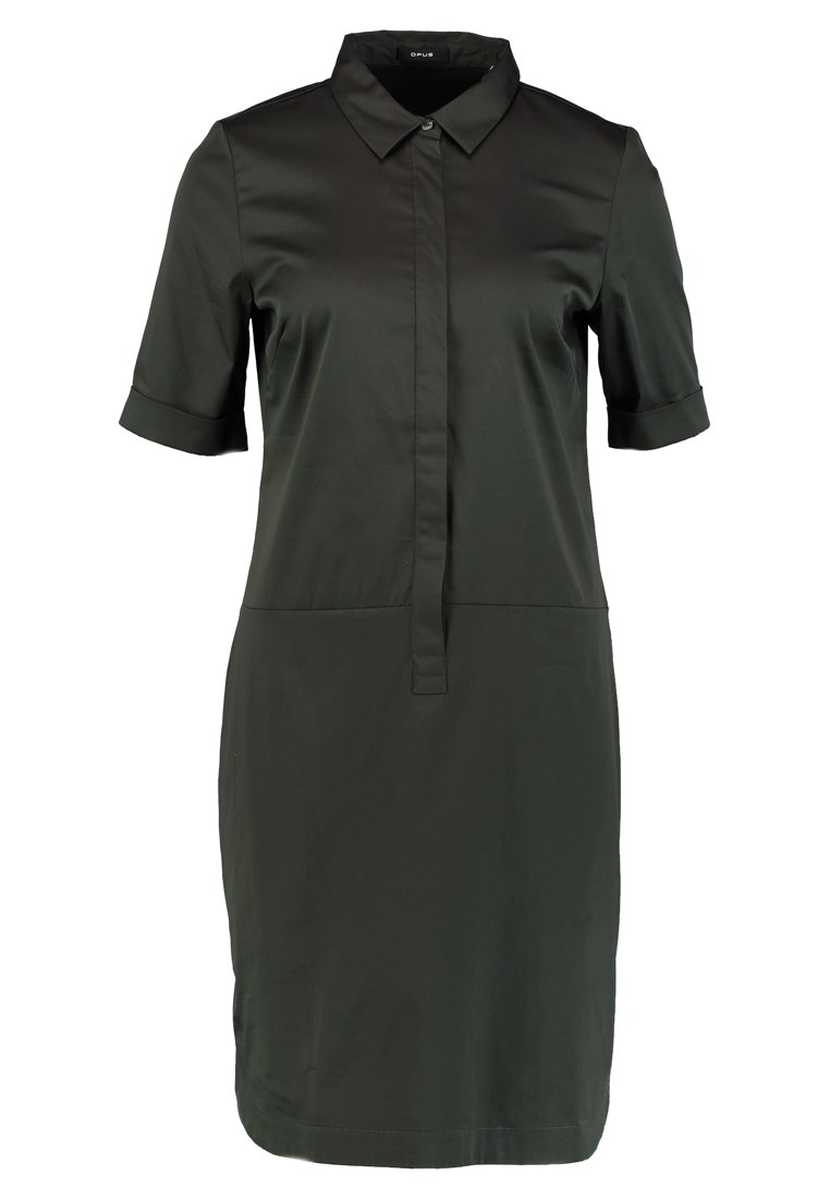 Opus Willmari Blusenkleid Oliv Green Khaki Zalando De 