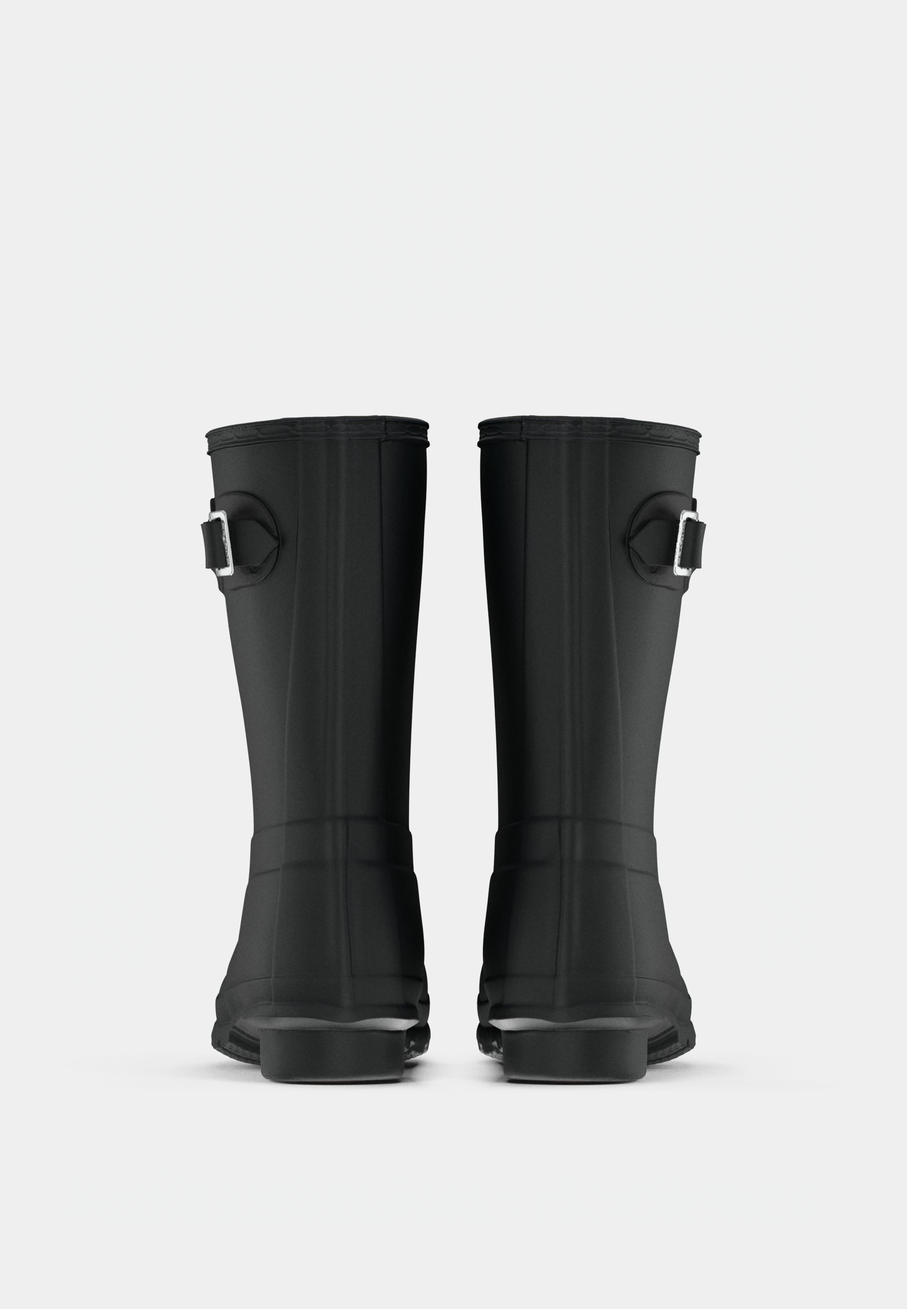 HUNTER WOMENS ORIGINAL BACK ADJ SHORTダーク Hunter ORIGINAL WOMENS ORIGINAL SHORT - Wellies - black - Zalando.ie