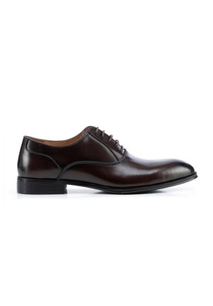 WITTCHEN WITH DECORATIVE STITCHING - Smart lace-ups - dark brown