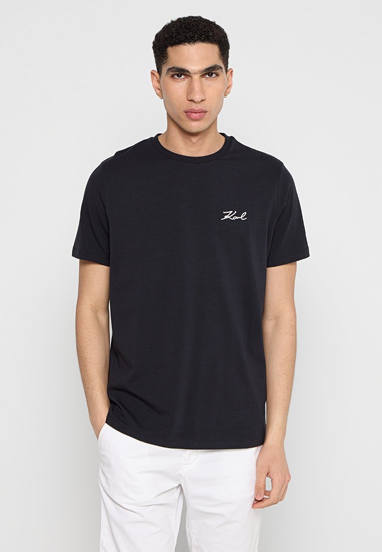 Karl Lagerfeld T-shirt basic zwart