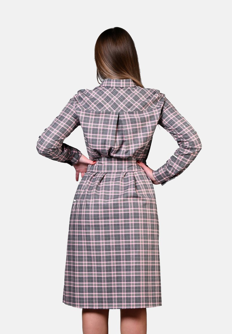 Sangar CLASSIC PRINT Shirt dress purple Zalando