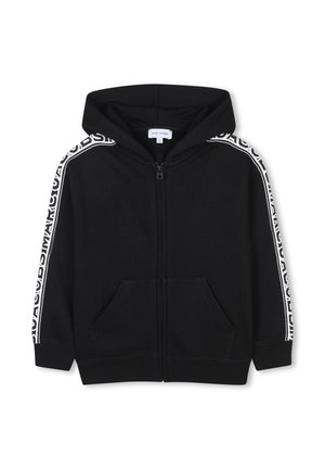 À BANDES BICOLORES - Sweater met rits - black