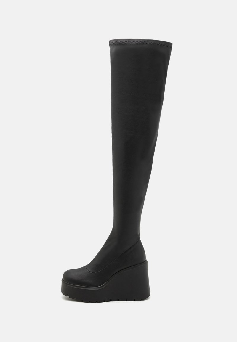 Even&Odd Wide Fit WIDE - Platform csizmák - black