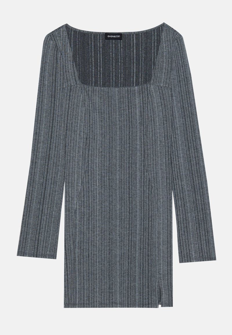 Even&Odd Gebreide jurk donkergrijs