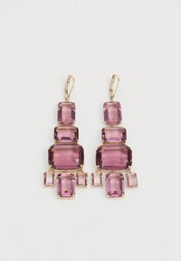 Lauren Ralph Lauren STONE CHANDELIER - Náušnice - pink/gold-coloured