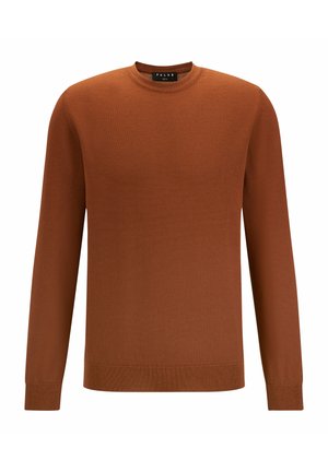 FALKE BASIC NEW MERINO CREW NECK - Strickpullover - brown