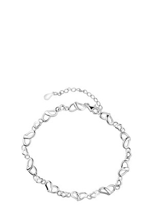 DOUBLED HEART - Armbånd - silver coloured