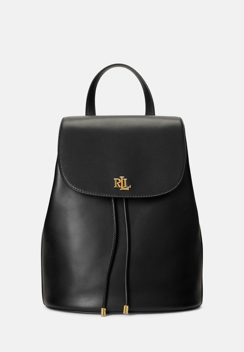 Lauren Ralph Lauren LEATHER MEDIUM WINNY BACKPACK - Rucksack - black