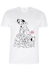 Disney 101 DALMATIANS DOG PILE UNISEX - Camiseta estampada - white