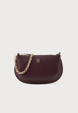 GLAM MINI CHAIN CROSSOVER - Taška s příčným popruhem - marzemino
