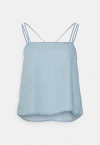 NMIDA MALIA STRAP ENDI - Top - light blue denim