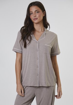 TRADITIONAL SHORT SLEEVE SET - Pyjama - oatmeal