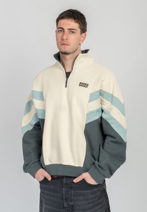 Kaotiko CLARK UNISEX  - Sweatshirt - bone/green