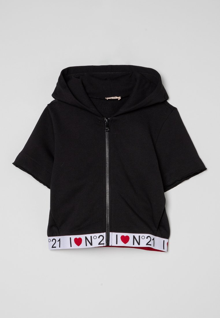 N°21 Sweater met rits zwart