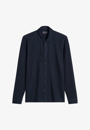 Marc O'Polo, MARC O'POLO DFC JERSEYHEMD REGULAR MIT FEINER RIPPSTRUKTUR - Camicia - dark navy