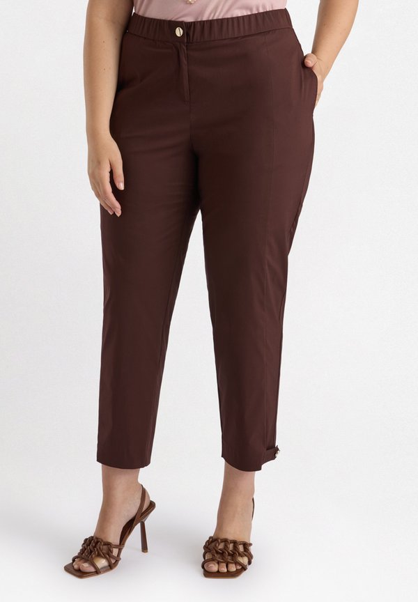 CON PASSANTI  - Stoffhose - marrone