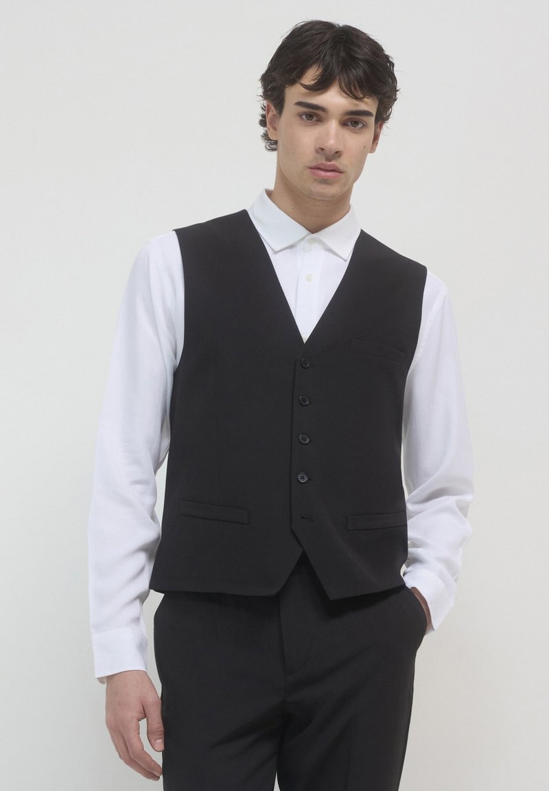 Calliope - TINTA UNITA - Suit waistcoat - nero, Enlarge