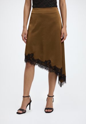 JDY, JDYDENISE SKIRT - Дълга пола - bison/black