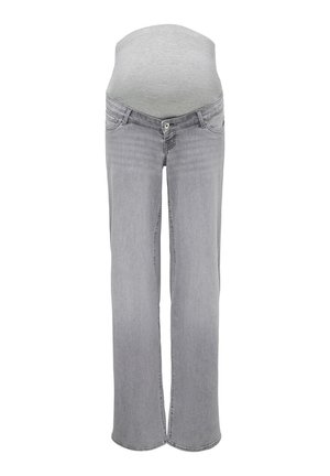 ONLY MATERNITY, OLMMADISON BLUSH WIDE - Straight leg jeans - grey denim