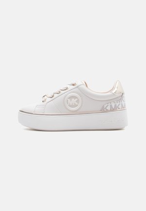 Michael Kors Kids JORDANA FINN - Trainers - vanilla/pale gold-coloured metallic/vanilla