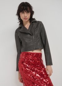 Calliope CLOU À EFFET VIEILLI - Kunstlederjacke - noir