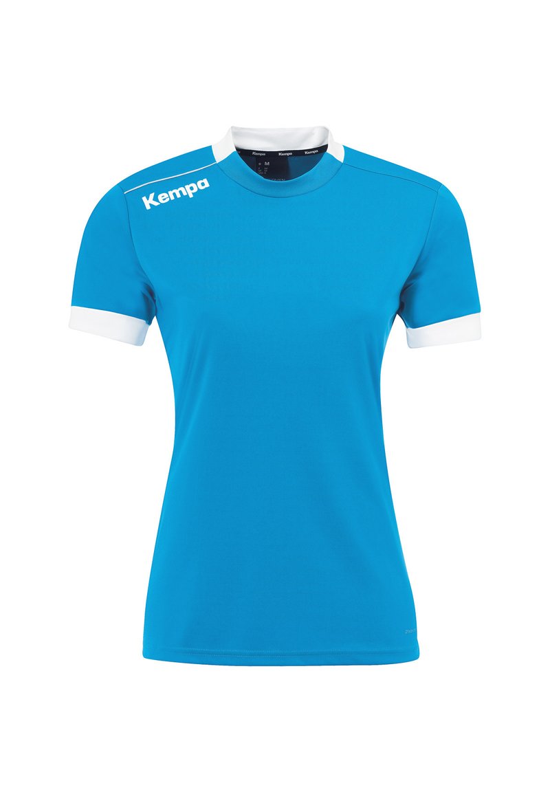 Kempa PLAYER  - Camiseta estampada - kempablau weiß