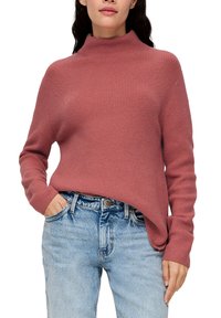 s.Oliver MIT STEHKRAGEN - Strickpullover - papaya