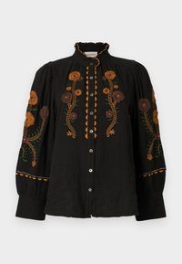 SUN - Bluza z gumbi - black