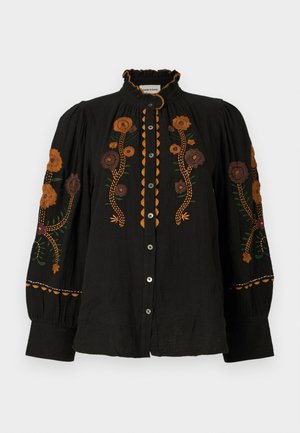 SUN - Bluza z gumbi - black