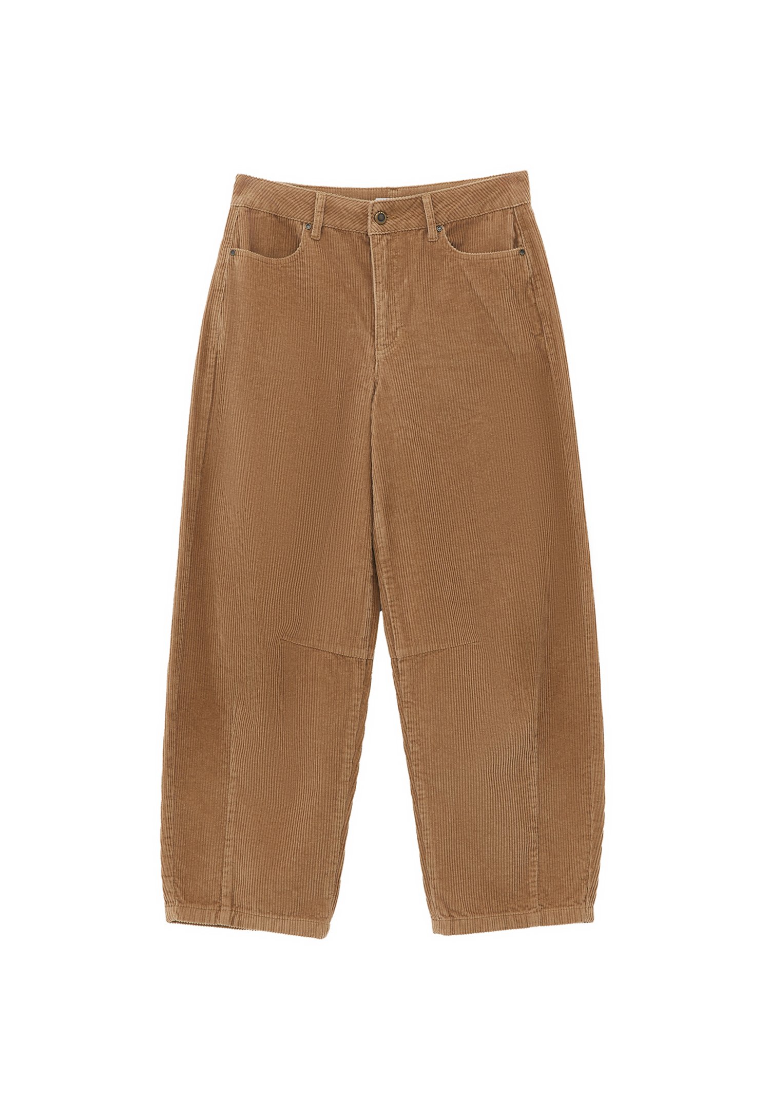 OXXO OXXO CORDUROY BARREL PANTS - Trousers - curds whey/tan - Zalando