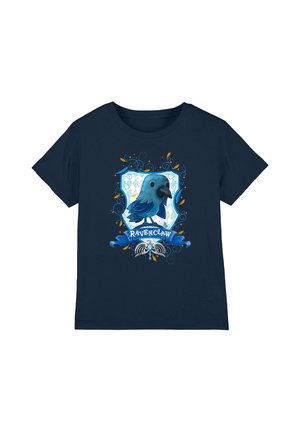 Cotton Soul, HARRY POTTER/WATERCOLOR RAVENCLAW CREST UNISEX - Print T-shirt - dark blue