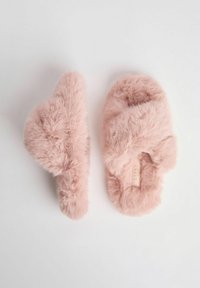 Lipsy CROSS STRAP SLIPPERS - REGULAR FIT - Iešļūcenes - pink