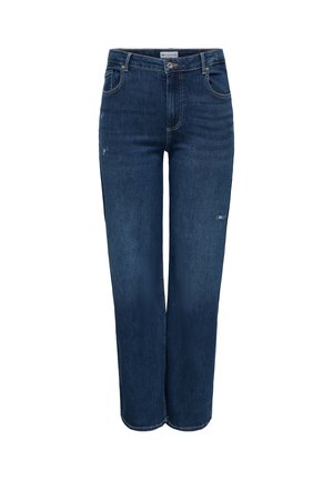 ONLY Carmakoma MIT CARWILLY HOHE TAILLE - Džinsi ar taisnām starām - medium blue denim