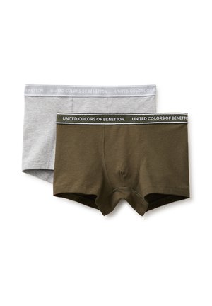 United Colors of Benetton, BI-PACK BOXERS IN STRETCH  WITH LOGO ELASTIC 2 PACK - Kurze Boxershorts - brown